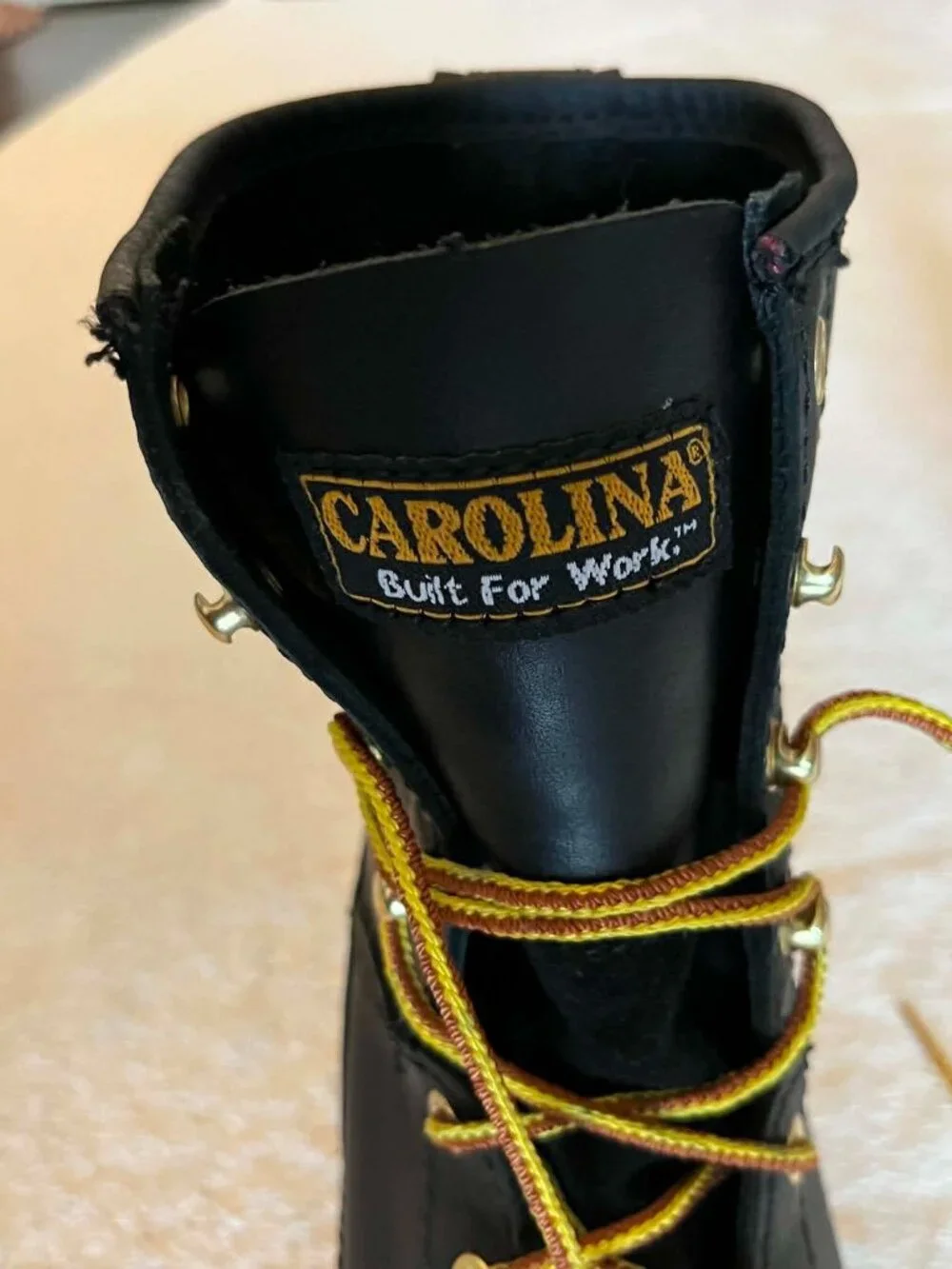 Carolina CA1825 Men's Logger Boots Black Leather EH SR ASTM size 11.5 2E